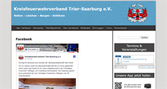 Desktop Screenshot of kreisfeuerwehrverband-tr-sab.de